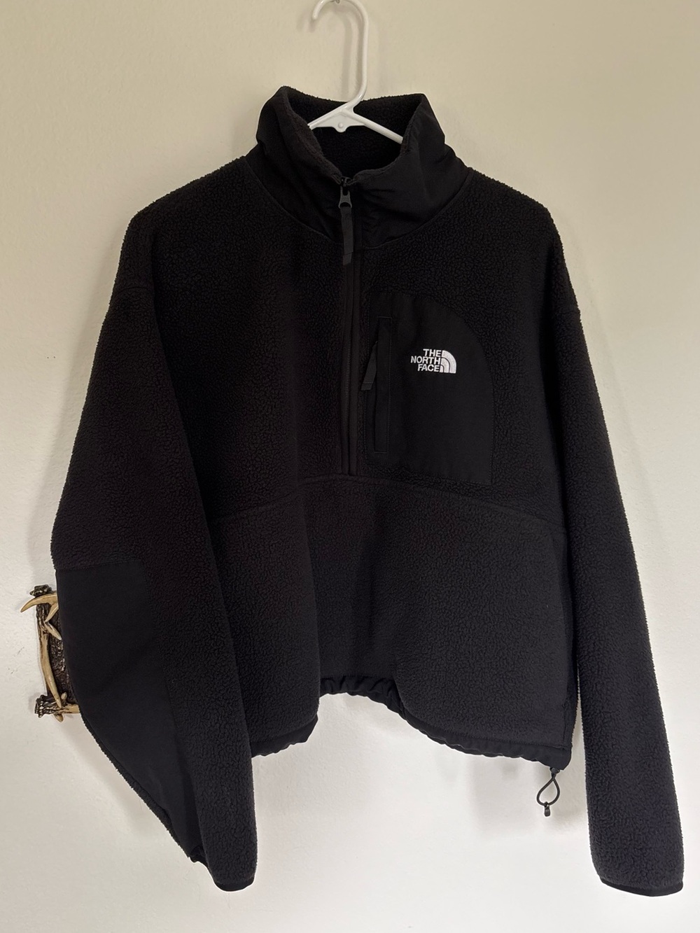 The North Face Black Sherpa Half-Zip Pullover